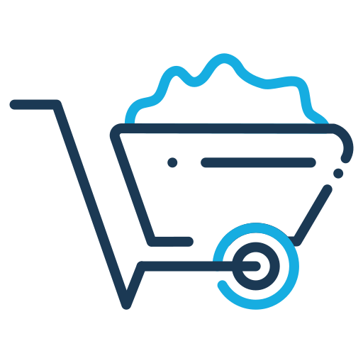 Building, construction, industry, wheel barrow icon